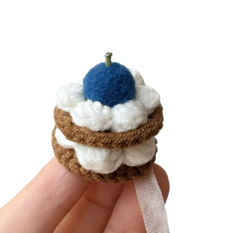 Gestrickte Kuchenmütze für Puppenfiguren, handgefertigte Mütze, hochwertige Häkelmütze für Puppenfiguren, für Puppen von 10–17 cm – Detail 1