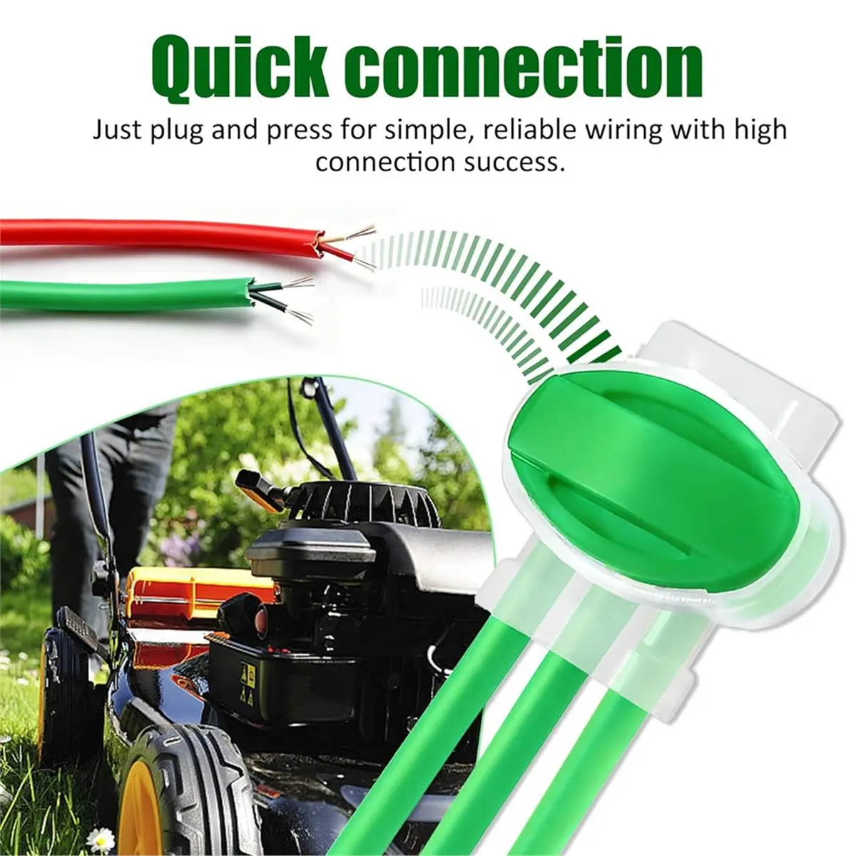 Home Tool 40PCS 3-Way Waterproof Wire Connectors for 22-14 AWG Cables, Ideal for Outdoor and Automotive Use