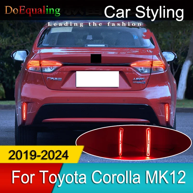 

For Toyota Corolla MK12 12th 2024 2023 2019 Modified Rear Bumper Light Brake Dedicated LED Tail Flow Turn Signal Navigation Part