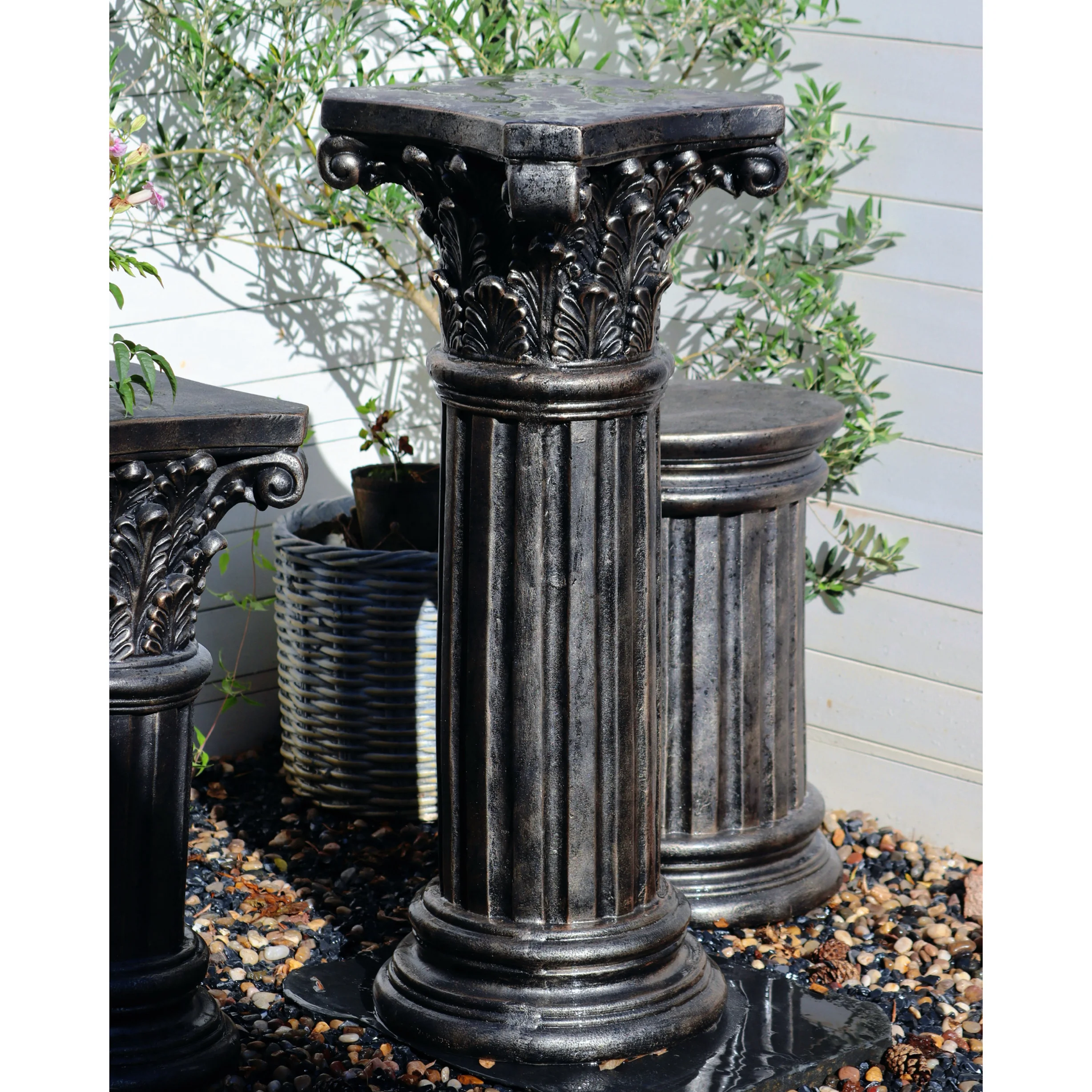 Bronzen Romeins kolomornament Tuindecoratie Buitentuinindeling Vloer