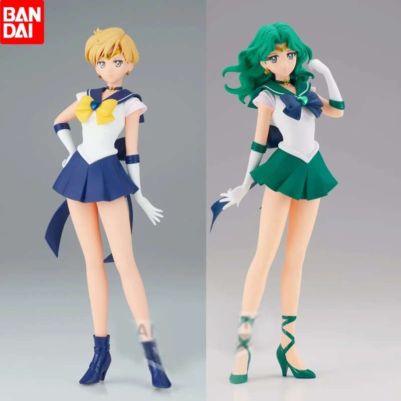 Original Sailor Moon Cosmos The Movie Glitter Glamours Kaiou Michiru Sailor Neptune Pvc Action Figures 23cm Toys Figurine