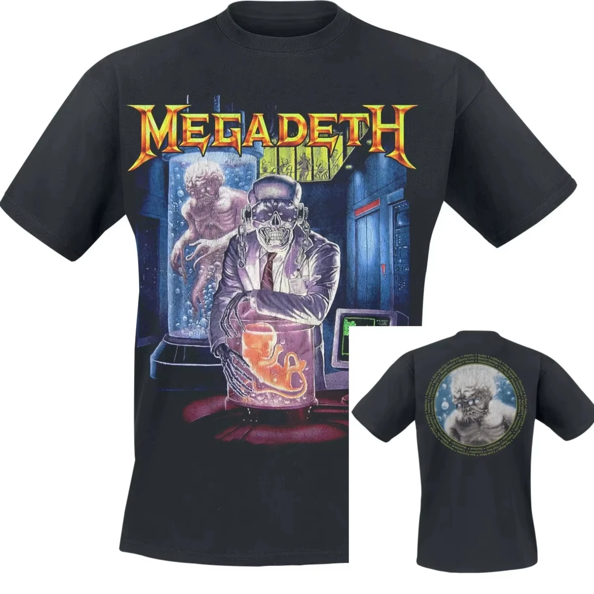 Countdown To Extinction Screaming Old Man Megadeth Band T-Shirt Cotton Graphic Tee Men Women Summer Streetwear