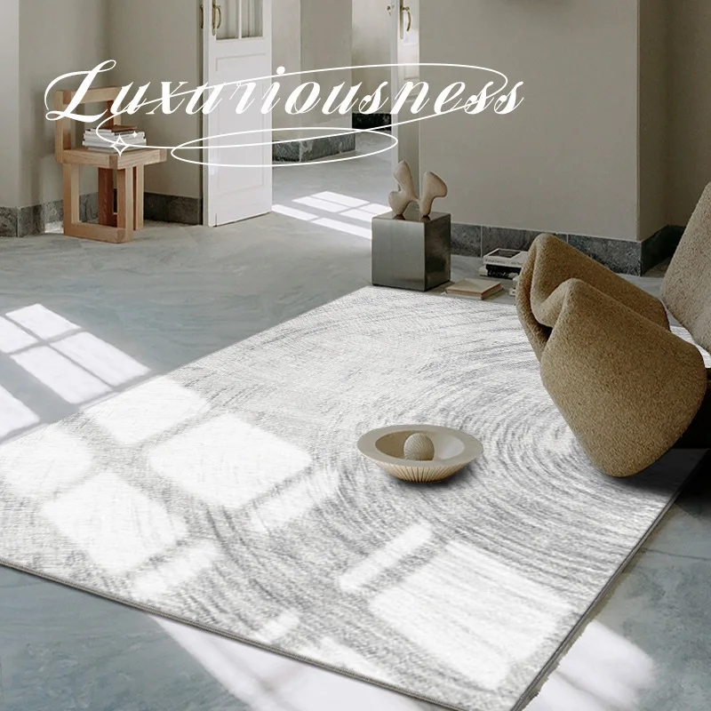

Faux Wool Shaggy Rug Non-Slip Thickened Waterproof Washable Minimalist Carpet for Sofa Bedside Living Room Coffee Table