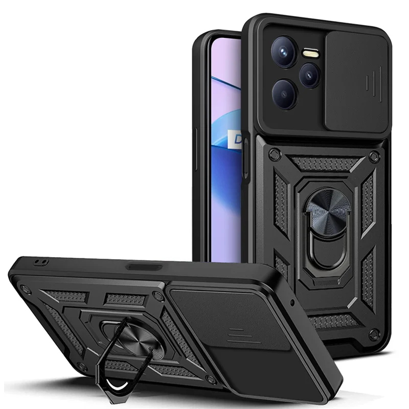 Чехол для OPPO Realme C35, противоударный чехол для телефона, чехол для Realmi C35 C 35 35C 2022 RMX3511 6,5, Магнитный чехол с кольцом-держателем