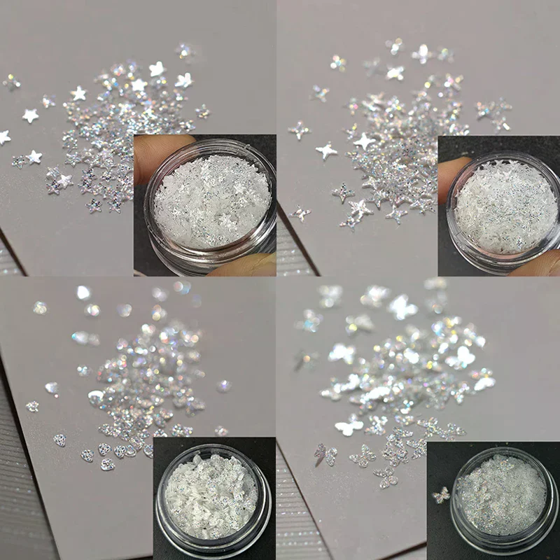 Nail Art Super Glitter Sequins Holographic Lights Fantasy Nail Art Sequins For Girls DIY Glamour Nail Art Tools Manicure Decor