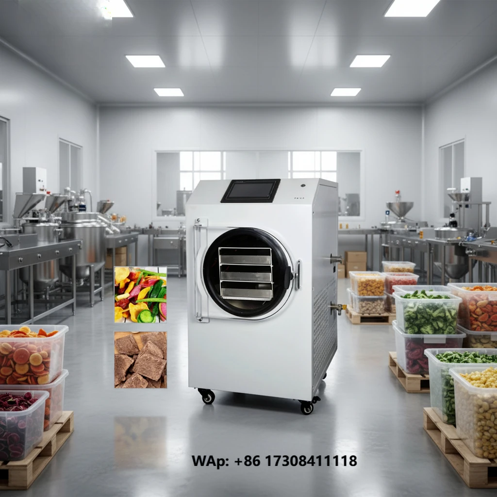 HN QDMECH High Efficiency 2-3kg Batch Home Freeze Dryer Dehydrator Machine Commercial Freeze Drying Equipment