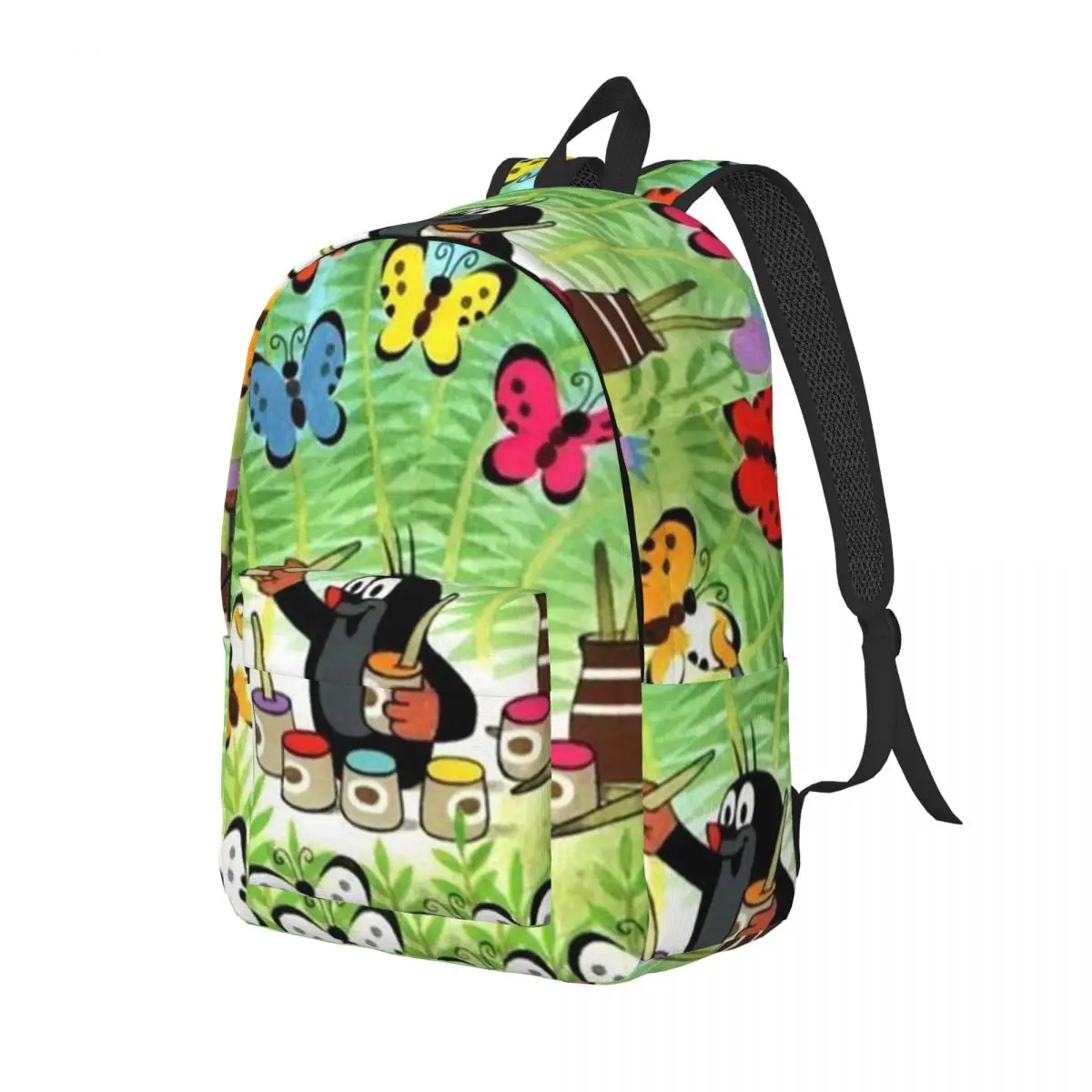 A pequena toupeira Krattek Anime mochila para pré-escolar, mochila do estudante da escola primária, menino, menina, mochila de lona infantil, esportes