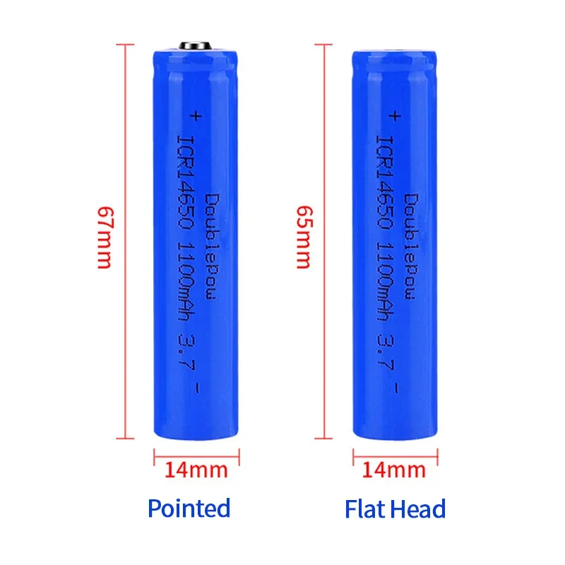 NOWOŚĆ-14650-Bateria-Litowa-3.7V-1100mAh-Icr14650-Baterie-Załadunkowe-Dla-Elektrycznej-Szczoteczki-Zębów-Mikrofonu-Małej-Latarki — zdjęcie produktu 4