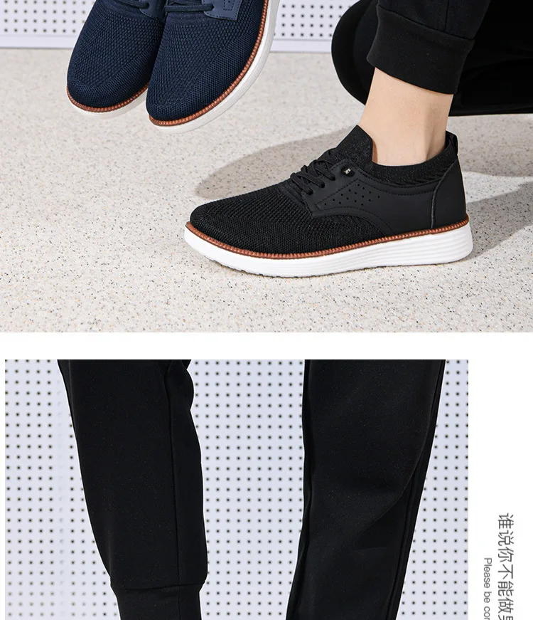 Frühling und Herbst Neue Atmungsaktive Herren-Freizeitschuhe Mesh-Sportschuhe Weiche Sohlen Bequeme Leichte Glatte Herrenschuhe – Detail 4
