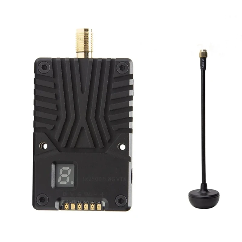 VTX 5.8G 2.5W With Antenna TX2500 Video Transmitter Shell Heat Dissipation Structure Support 5G Hz For RC FPV Drone