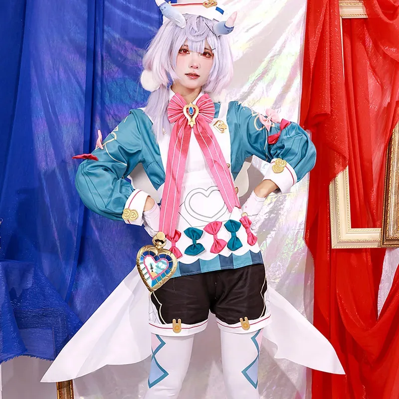 

Genshin Impact Sigewinne Cosplay Costume Adult Carnival Uniform Wig Anime Halloween Party Costumes Masquerade Women Game