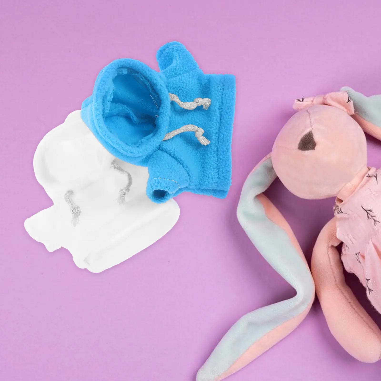 

Комплект из 2 милых мини-худи с медведями, мягкая теплая сменная одежда для плюшевых игрушек 20 см, зимний модный наряд