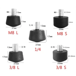 Anti-slip Rubber Foot Pad Feet Spike Photography Accessories for Tripod Monopod 3/8 Inch 1/4 Inch M8 Kits Universal