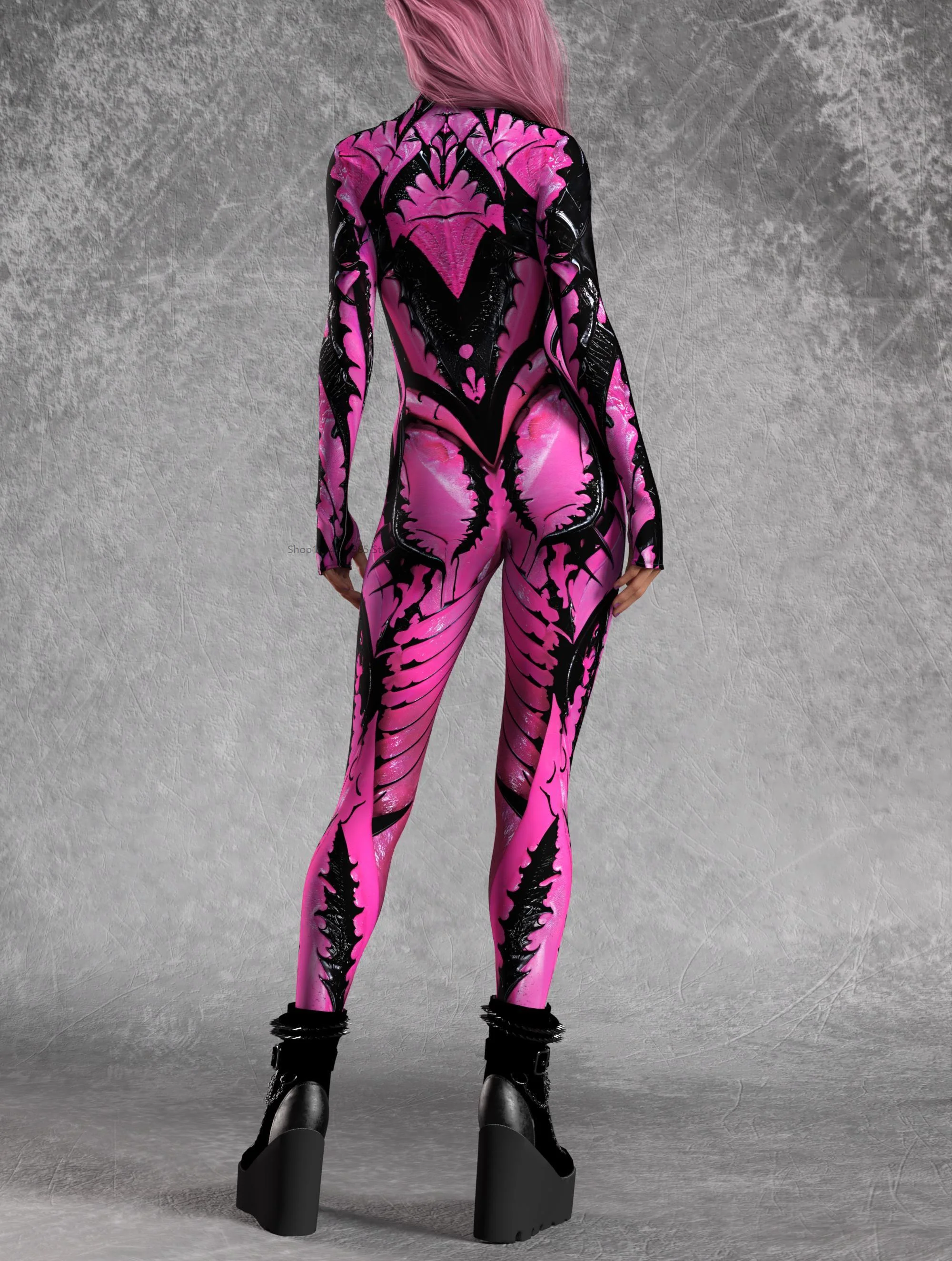 Рисунок 3 - Розовый страшный женский красочный