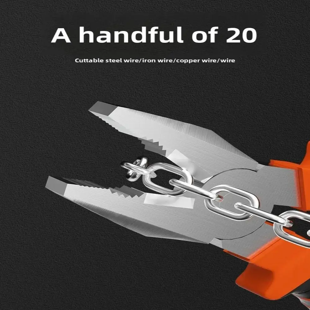Large Opening Electric Wire Pliers Cable Cutting Sharp Wire Stripping Pliers Labor-Saving Wire Cutting Tool Electrician Work