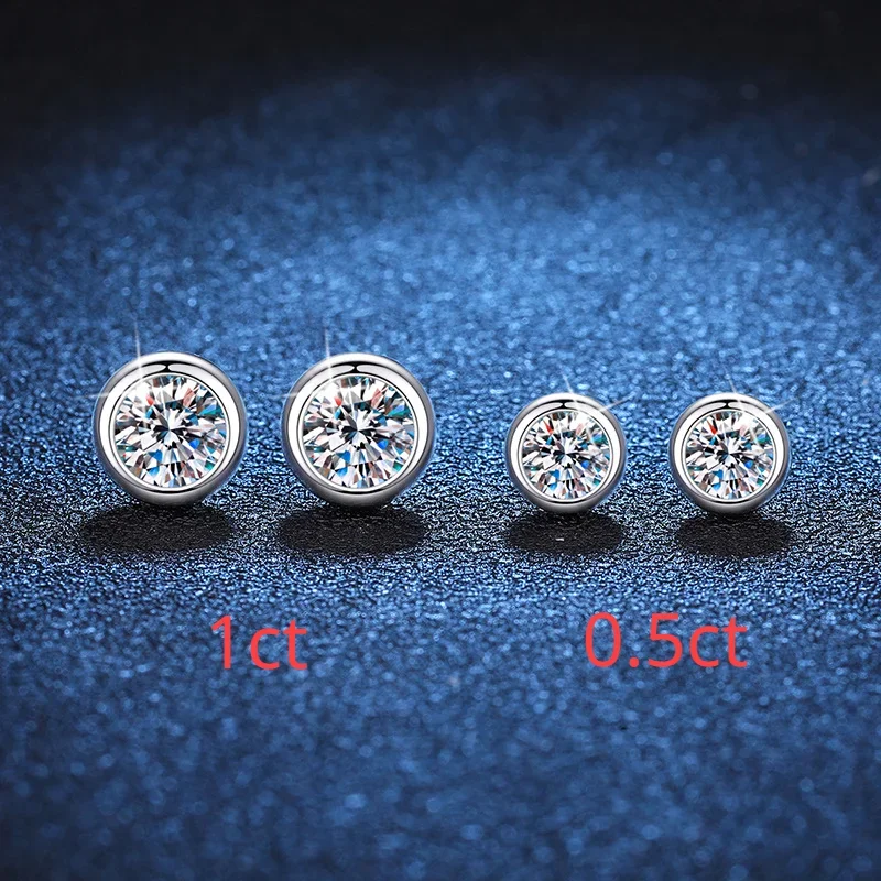 TFGLBU D Color 1/2CTTW  Moissanite Stud Earring for Women Wedding Sparkling 100% S925 Sterling Silver Elegant Jewelry Wholesale