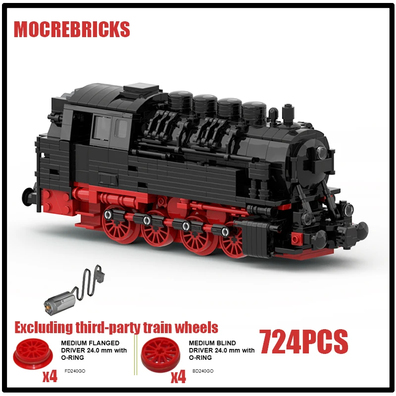 

German Railways DR-Baureihe 81 Steam Locomotive Model Building Blocks Small Particle Assembled Bricks Toys Kid's Holiday Gifts