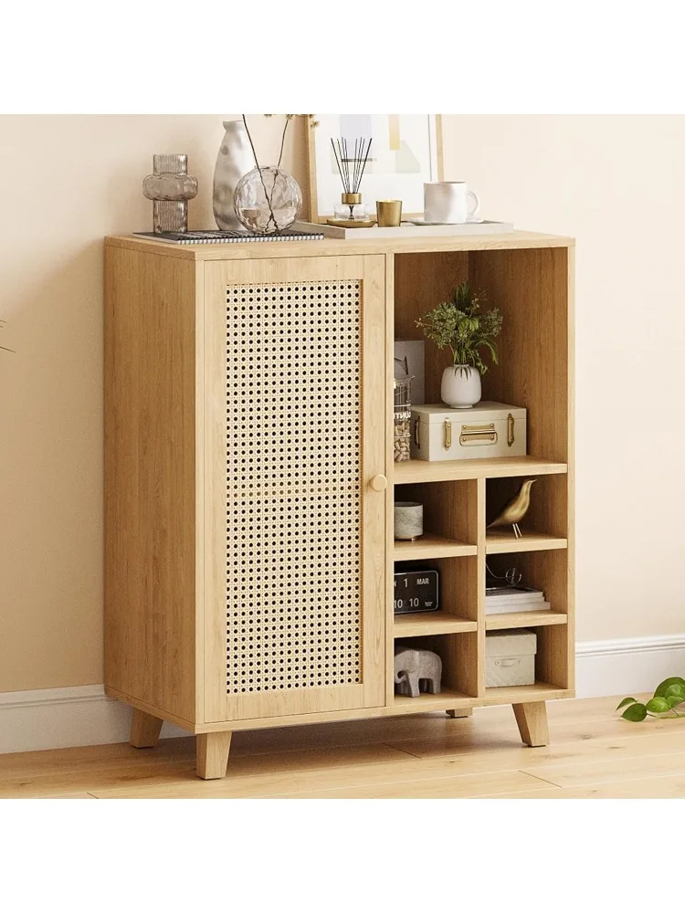 ארון סיידים עם מחסן, ארון בר יין 47 אינץ 'עם מתלים יין, ארון מזנון לבית, סלון, טבע המטבח