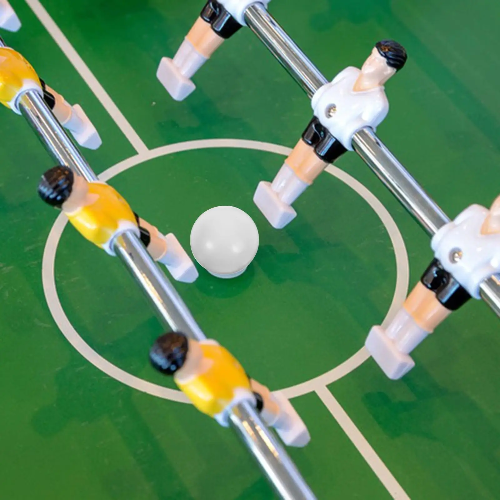 12 ชิ้น 32 มิลลิเมตรมินิฟุตบอลฟุตบอล Foosball อะไหล่สีขาว Glossy โต๊ะเกมยาวนานขนาดกะทัดรัด