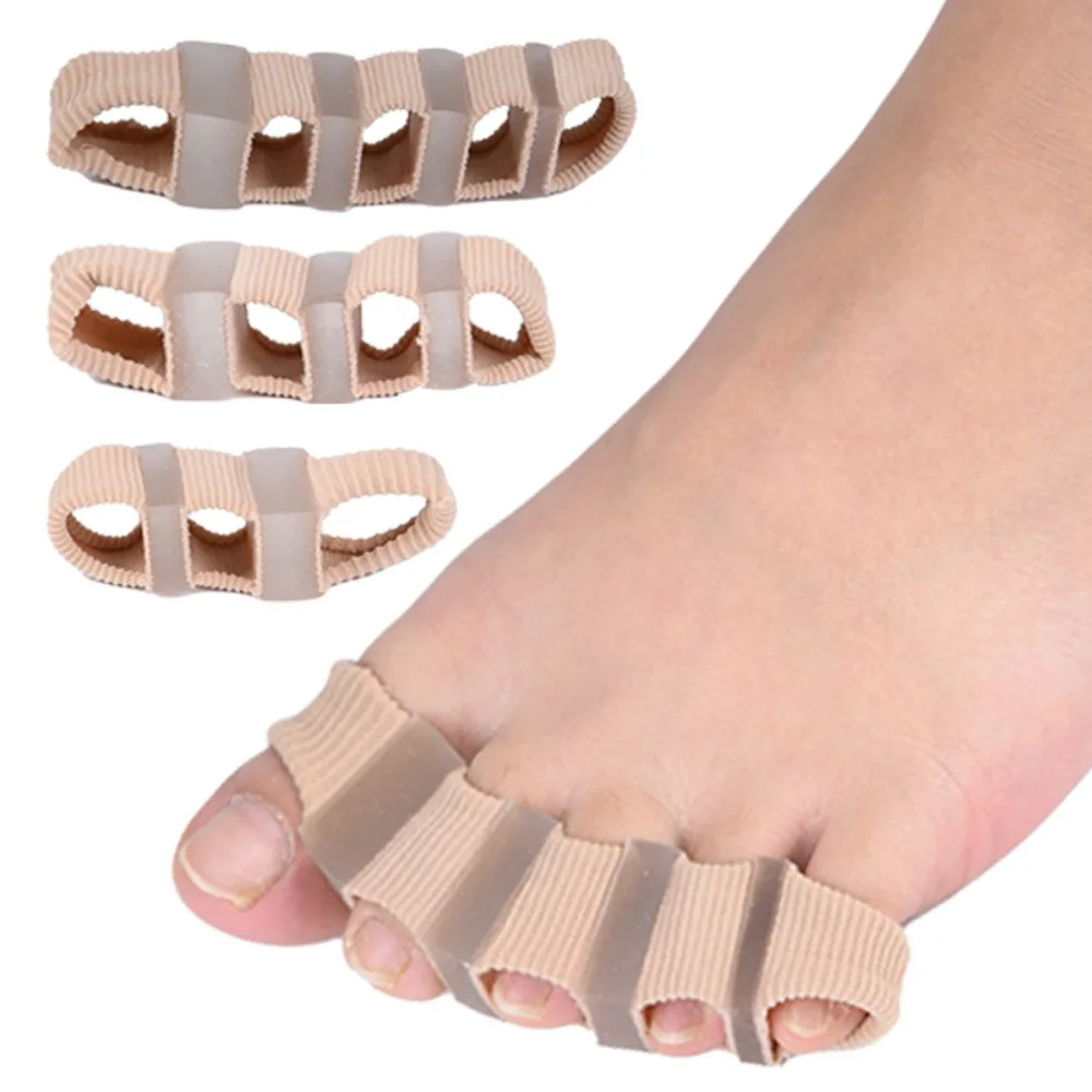 Picture 5: Foot Care Tool 5-3Hole Toe Separator Silicone Spacer Spreader Toe Corrector Soft Hallux Valgus Corrector Foot Care