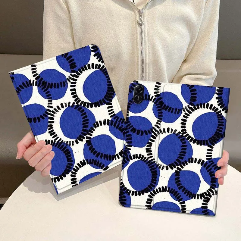 

Circular Abstract Art Pattern For Honor Magic Pad 6 7 X8 V6 V7 Pro V8 X9 8 V8 9 13 X8a 2 V9 GT X9a X9 GT2 13.3 Inch Tablet Case