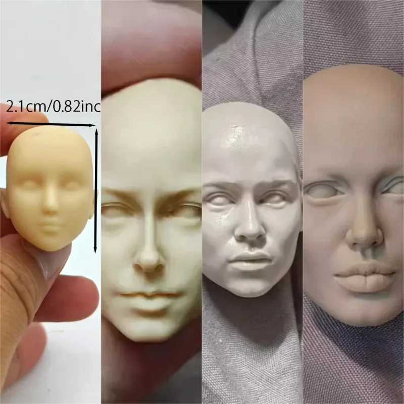 1/6 مقياس الجندي الجمال الأوروبي عارية ماكياج قالب أبيض رئيس النحت نموذج ل 12 ''أنثى عمل أرقام الجسم