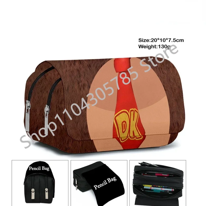 Anime Large Capacity Pencil Case Stationery School Supplies Pencil Cases Office Desk Storage Bag Students Gift Pen Case view 6