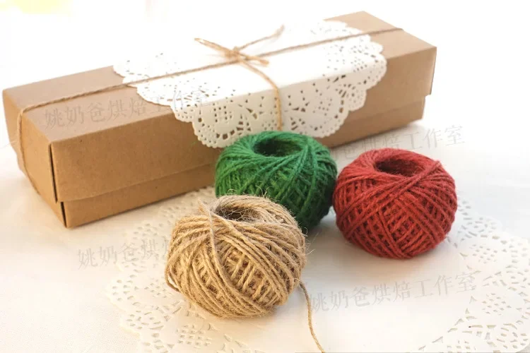 30M Natural Hemp Rope Jute Twine Burlap String Party Wedding Gift Wrapping Thread String DIY Sewing Cords Craft Party Supplies