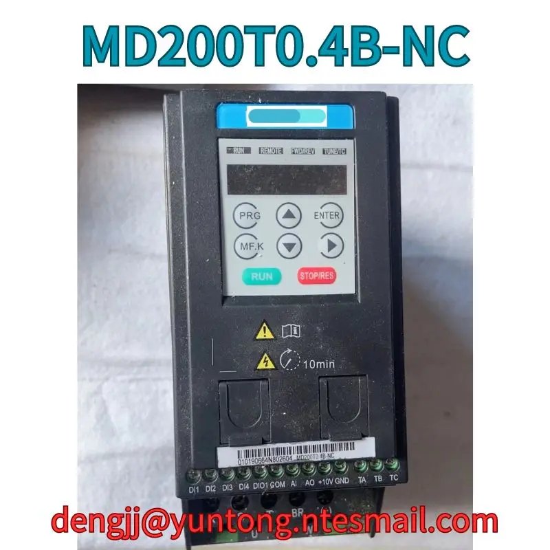 

Used Frequency converter MD200T0.4B-NC test OK Fast Shipping