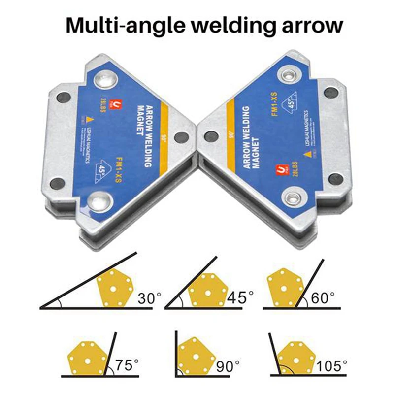 4Pcs 50KG Magnetic Welding Holders Angle Solder Magnet Weld Fixer Positioner Ferrite Holding Auxiliary Locator Tools