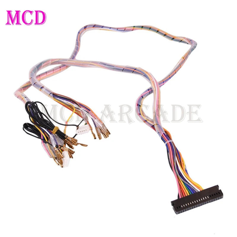 For arcade game console home pandora box Sanwa joystick LED button Arcade 40 pin cabinet wiring harness PCB cable harness