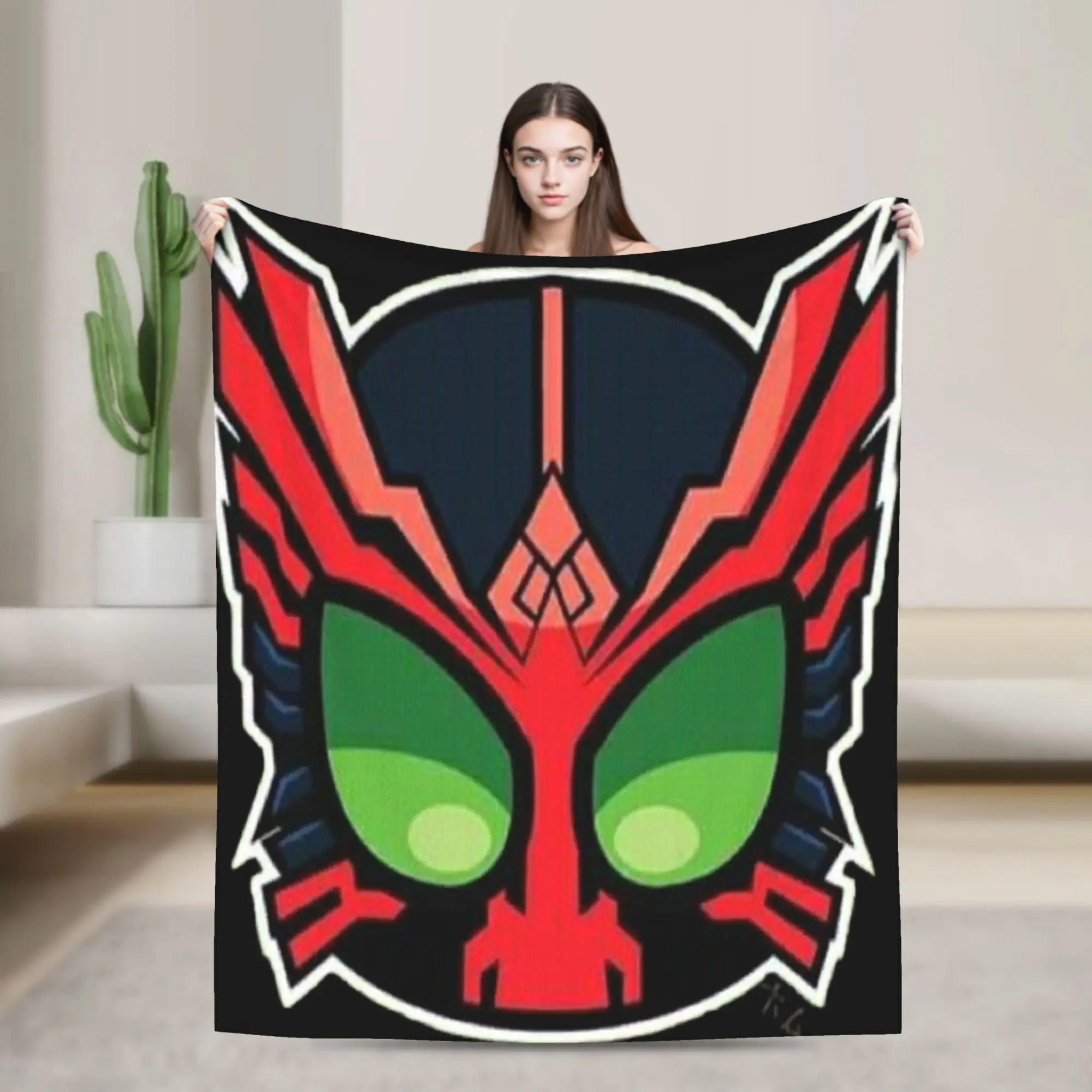 Kamen Rider Cartoon Blanket Quality Warm Soft  Throw Blanket Winter Decorative Living Room Comfortable Bedspread