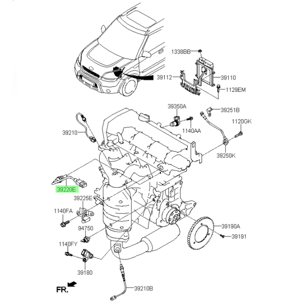 SENSOR ASSY-OIL TEMPERATURE For Hyundai Coupe I30 Tucson Trajet Elantra Sportage Soul Cerato 39220-23990 39220 23990 3922023990