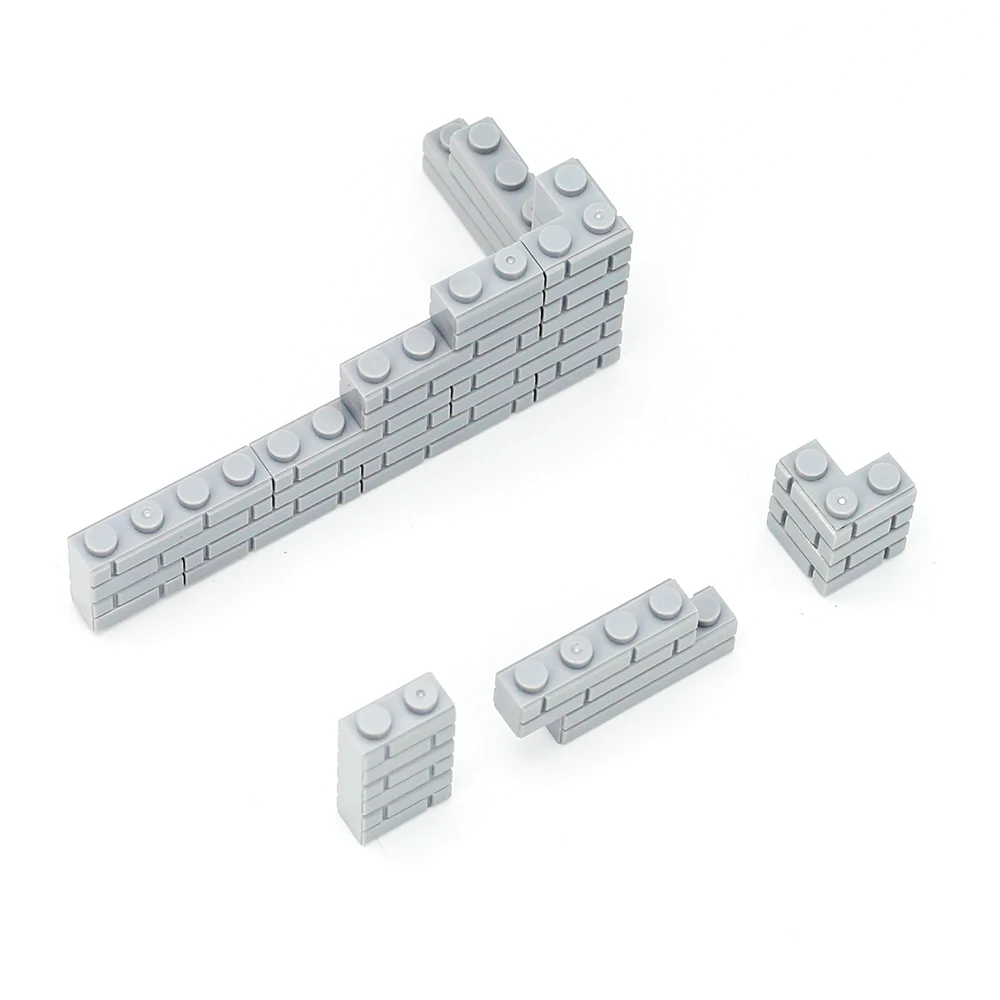 Ensemble de blocs de construction en briques murales de ville, 1010 pièces, avec sac de rangement, maison, mur de ville, pièces de scène militaire, accessoires, jouets DIY