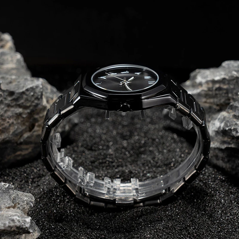 Fashion Luxurious Exquisite Elegant Men's Watch Classic Business Casual Arabic Digital Steel Strip Waterproof Noctilucent Watch