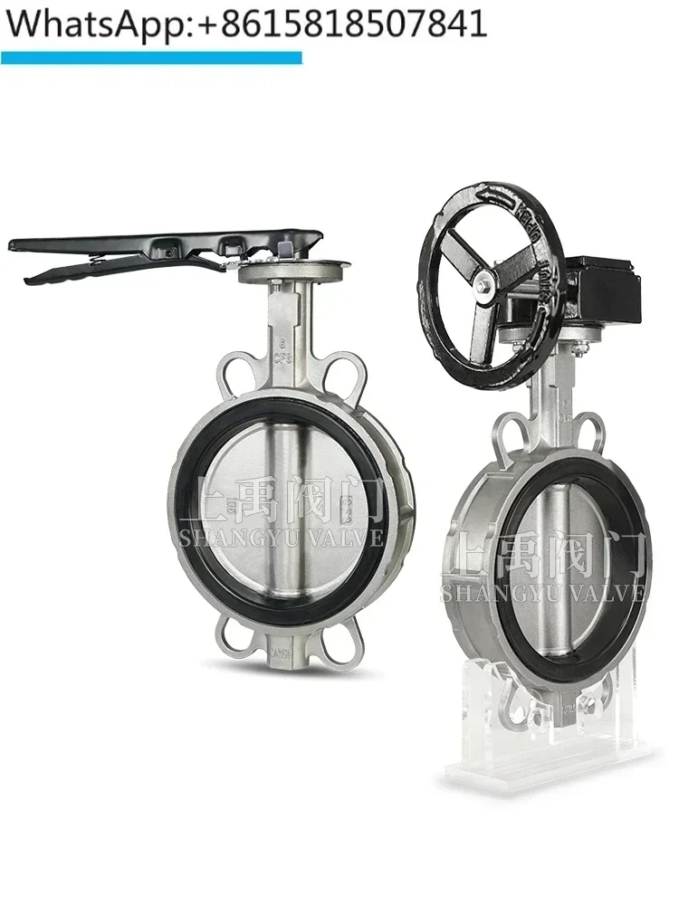 Stainless steel 304 turbine handle clamp butterfly valve D371X-16P clamp type manual valve soft seal DN100