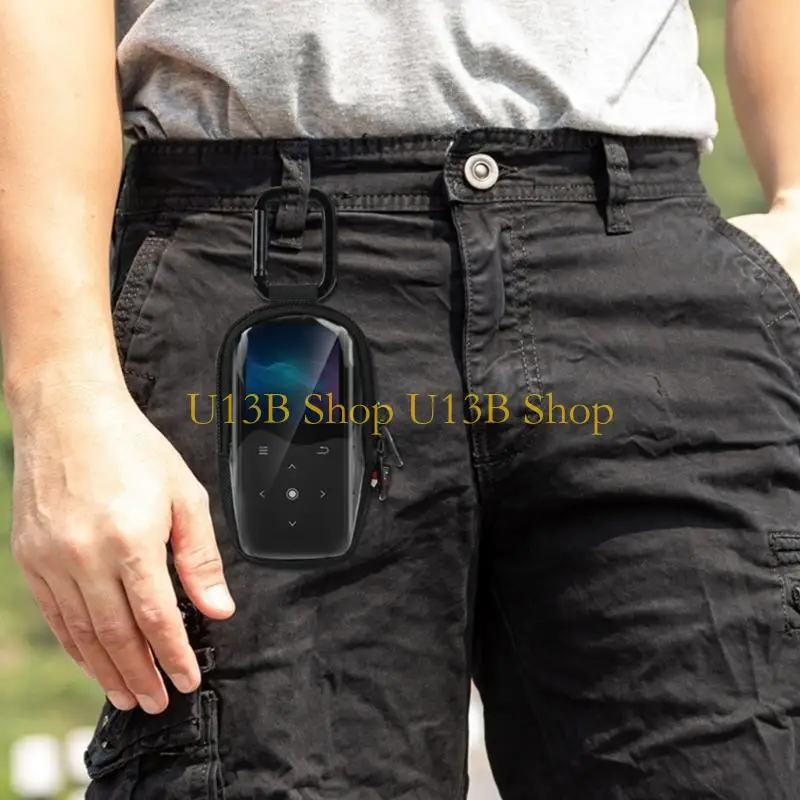 U13B MP3 플레이어 홀더 TPU 화면 액세스 및 NWE394 MP3 플레이어 용 나일론 백업은 마모에 대한 보호를 커버합니다.