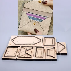 12x8x1cm cardholder wallet 2 set leather craft cutting dies knife mold cutter