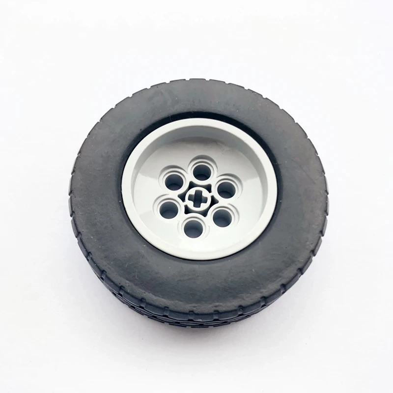 4PCS 86652 Wheel 43.2 x 18mm 32019 Tire 62.4 x 20mm Toy For Technical MOC Buildings Blocks Compatible High-Tech Rubber Tires