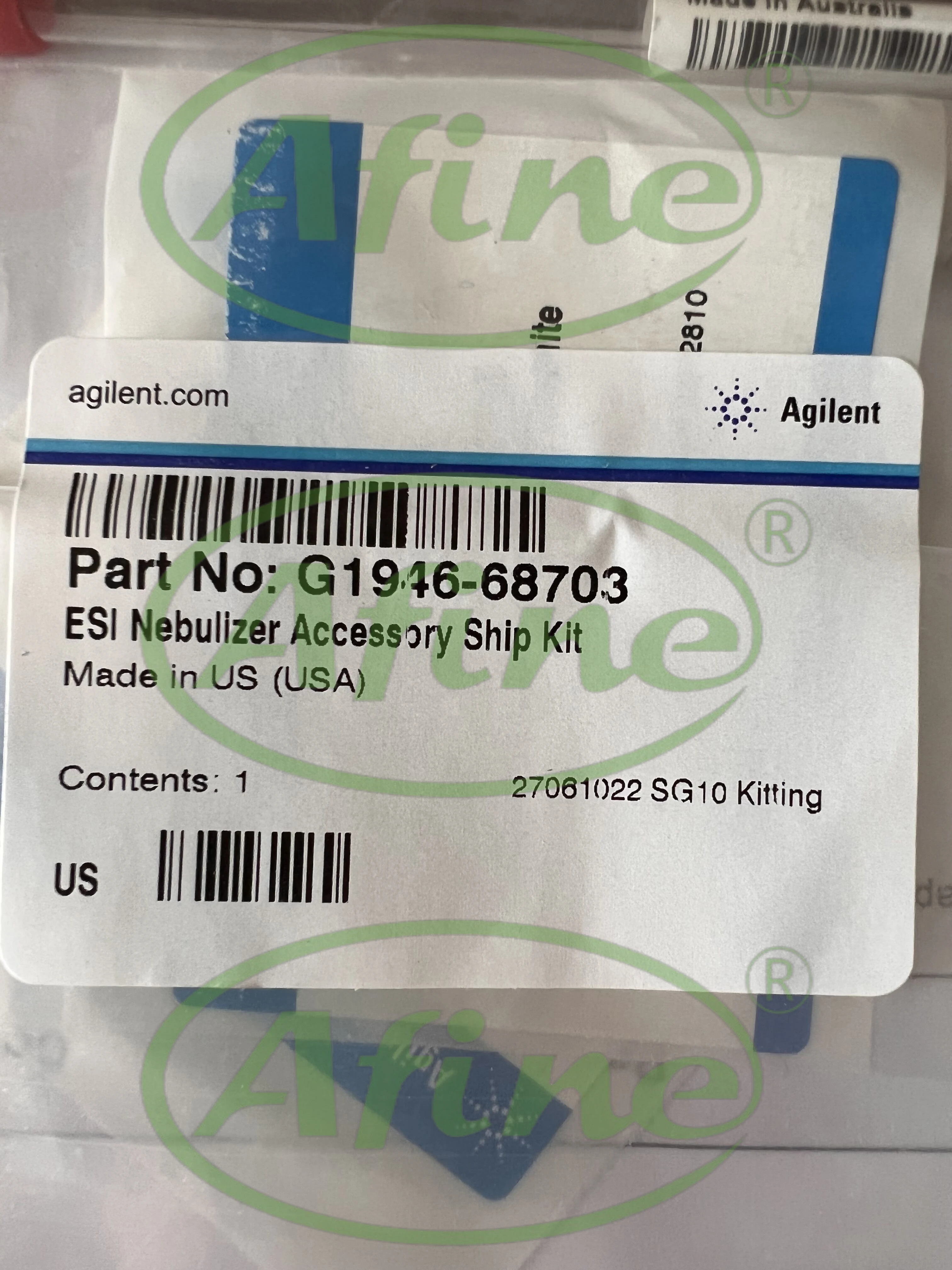 

AFINE Agilent LC/MSD Supplies for HPLC,G1946-68703,ESI Nebulizer Kit,Needle Holder, Ferrule,G1946-20174,G1946-20213,G1960-20032