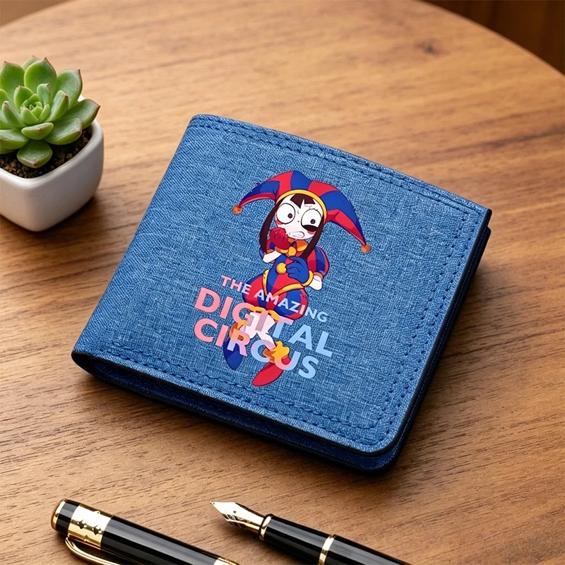 The Amazing Digitals Circus Wallet for Women Men Cartoon Clutch Bag Kids School Coin Purse ID Card Holder Pocketbook Gift New