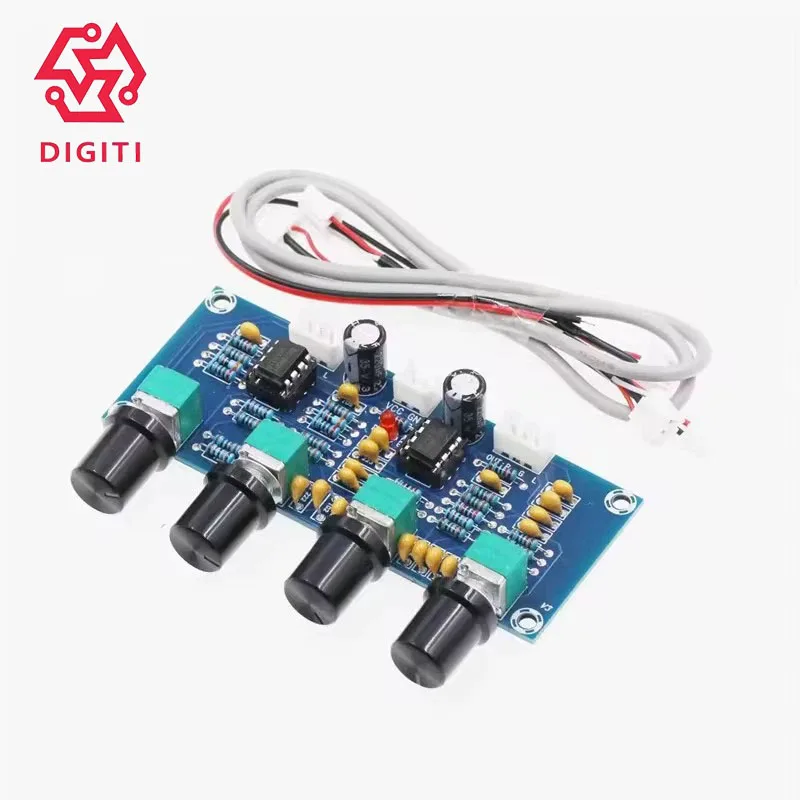 ​ ​ Scheda di controllo del tono audio digitale XH-A901 ​ ​ ​ ​ (Modulo Preamplificatore per Amplificatore, Regolazione Bassi/Treble, Alimentazione CC)
