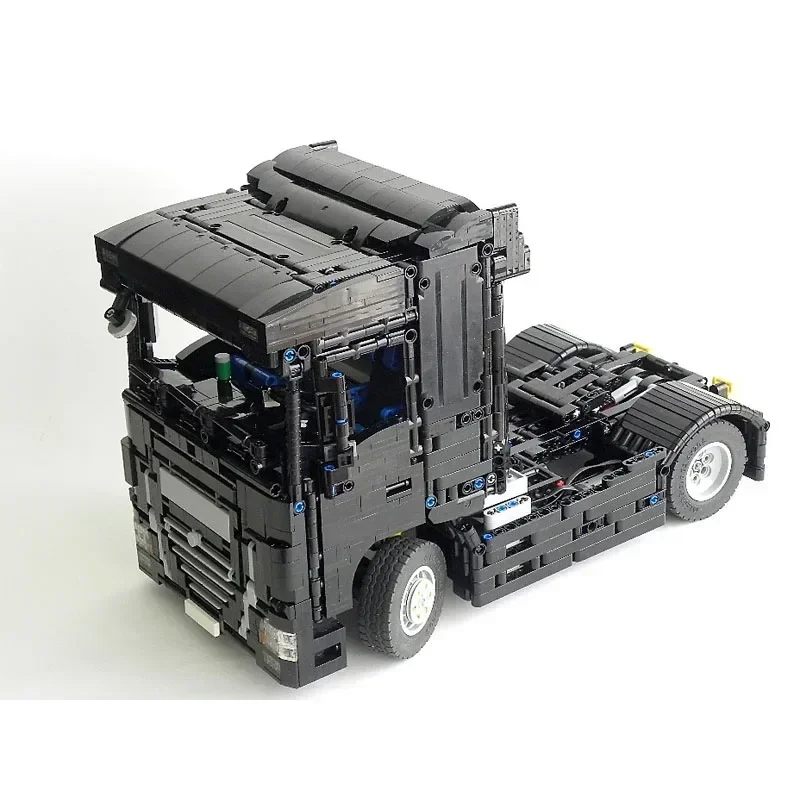 MOC-74128 combiné DAF XF 460 + remorque RC camion de transport de marchandises modèle d'assemblage 6898 nuits de construction pièces enfants anniversaire jouet cadeau