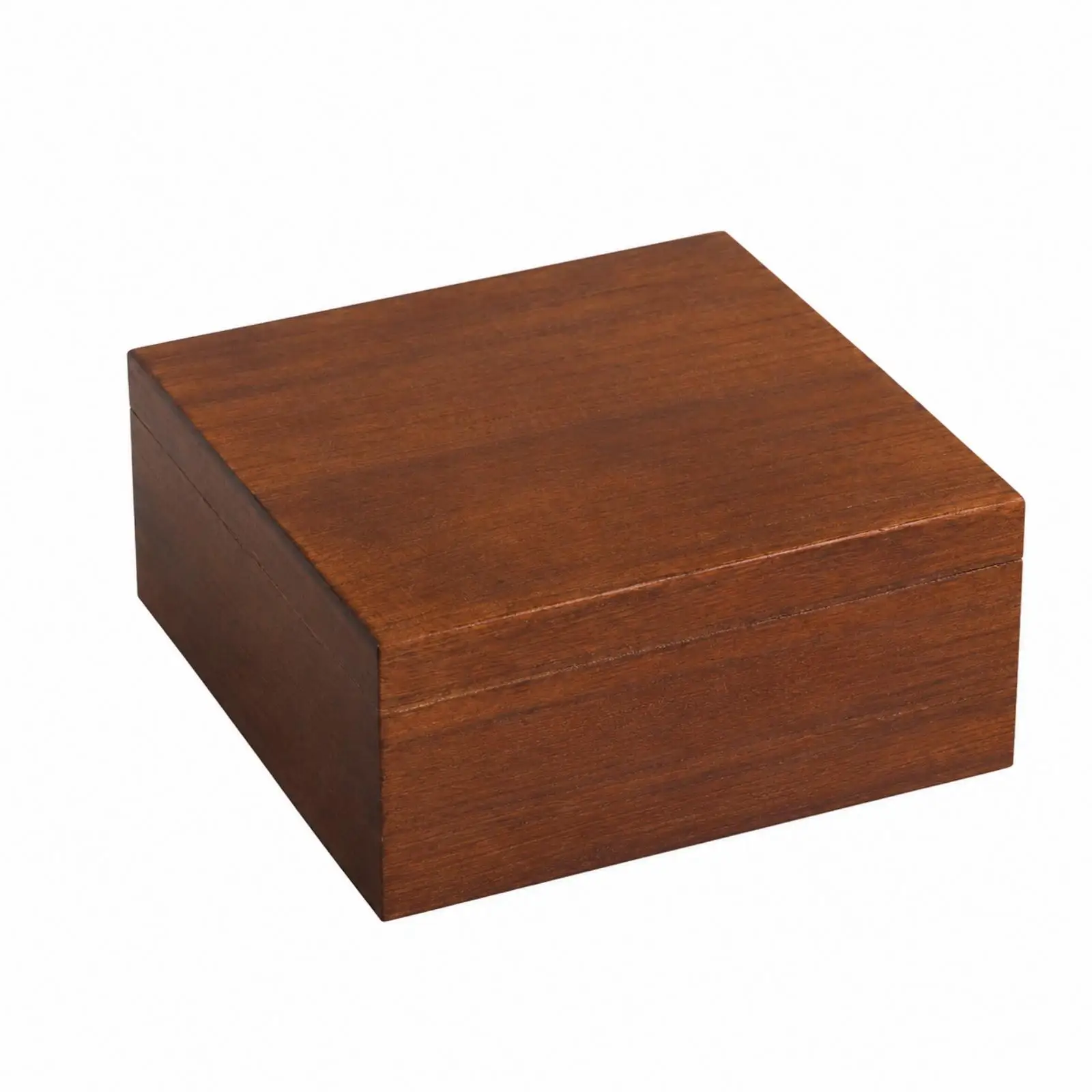 Rustic Solid Wood Storage Box with Removable Cover for Home Decor Gift and Daily Organization