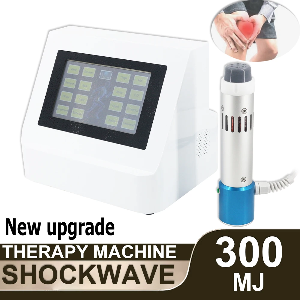 2025 Portable Shockwave Therapy Machine ED Treatment Relax Physiotherapy Easy Operation Home Use Shock Wave Massager 300MJ