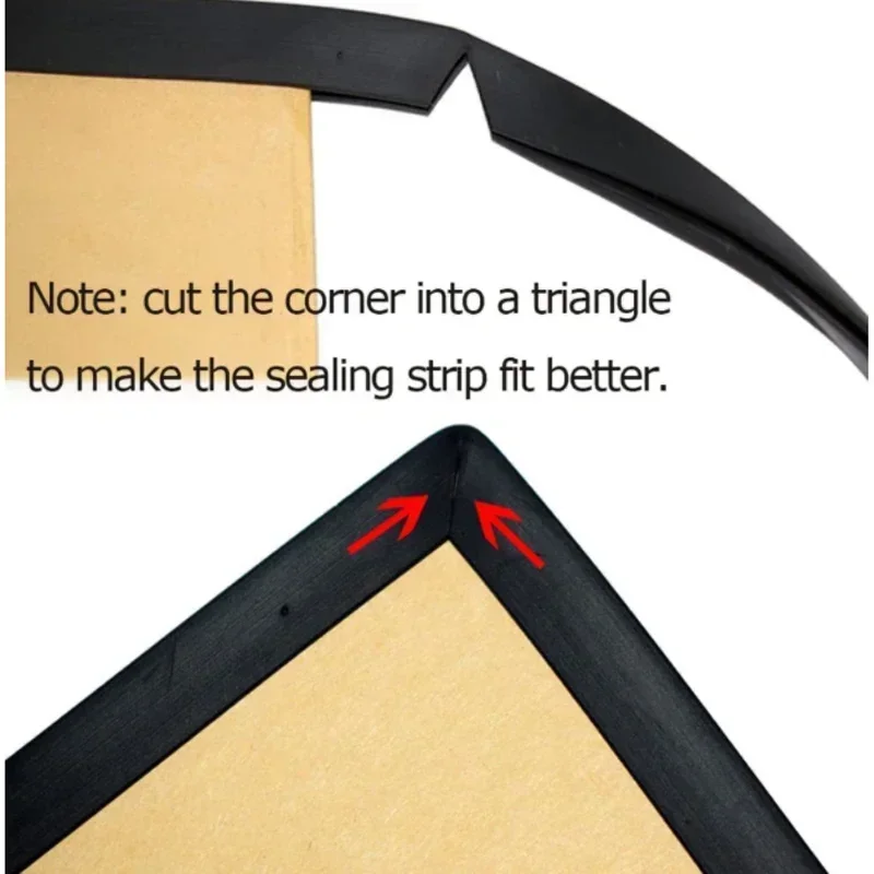 1M Rubber U-Channel Edge Trim Metal & Glass Table Edge Guard, Sharp Corner Protector, Self-Adhesive Seal Strip for Doors/Panel