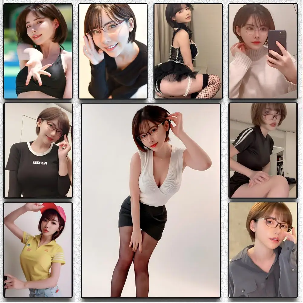 Actress Celebrity E-Eimi Fukada Poster Artistic Peel-Off Wall Decor, Indoor Outdoor Home Ornament for Collectors