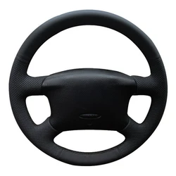 Car Steering Wheel Cover Hand-stitched Black Artificial Leather For Volkswagen VW Passat B5 1996-2005 Golf 4 1998-2004