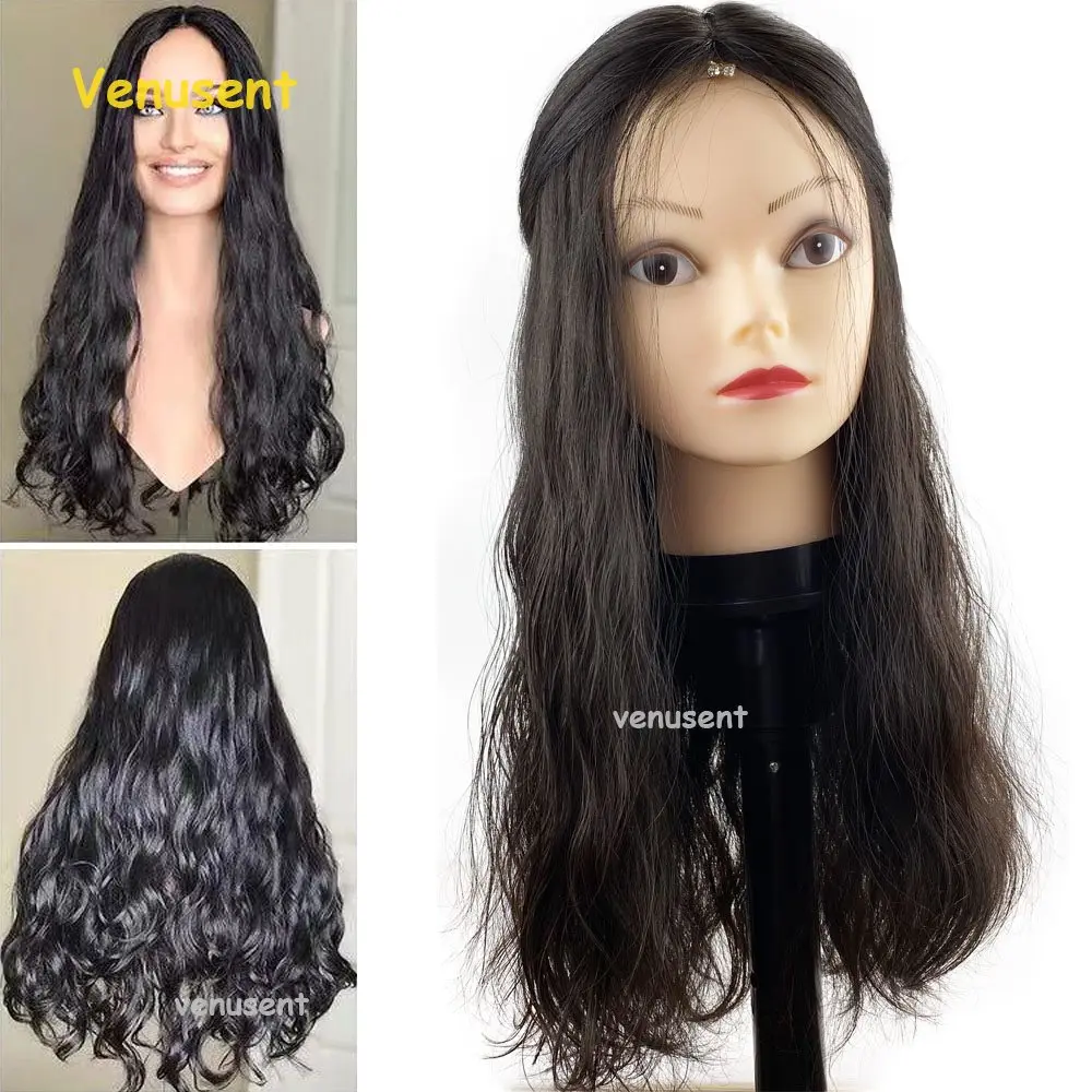 14-24inch Curly Silk Top Jewish Wig Virgin European Human Hair Sheitel Kosher Wig Skin Base Layer Hair Wigs For Women