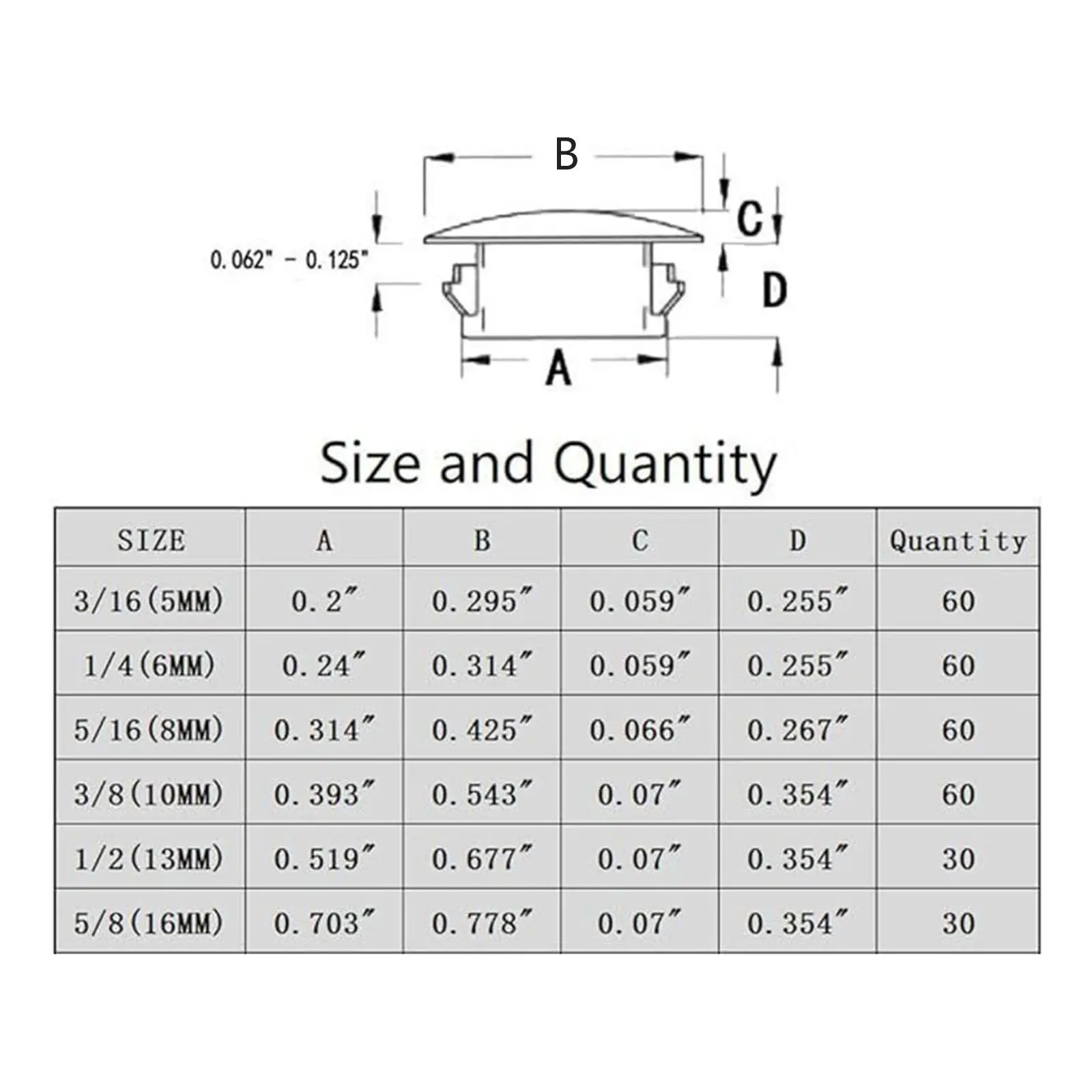 300Pcs Hole Plugs Simple Lightweight Pipes Inserts Fastener Screw Covers for Table Legs Living Room Furniture Apartment Door